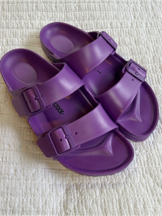 Birkenstock Shoes - Birkenstock Purple EVA Two-Strap Slide Sandals Women’s Eu Size 40